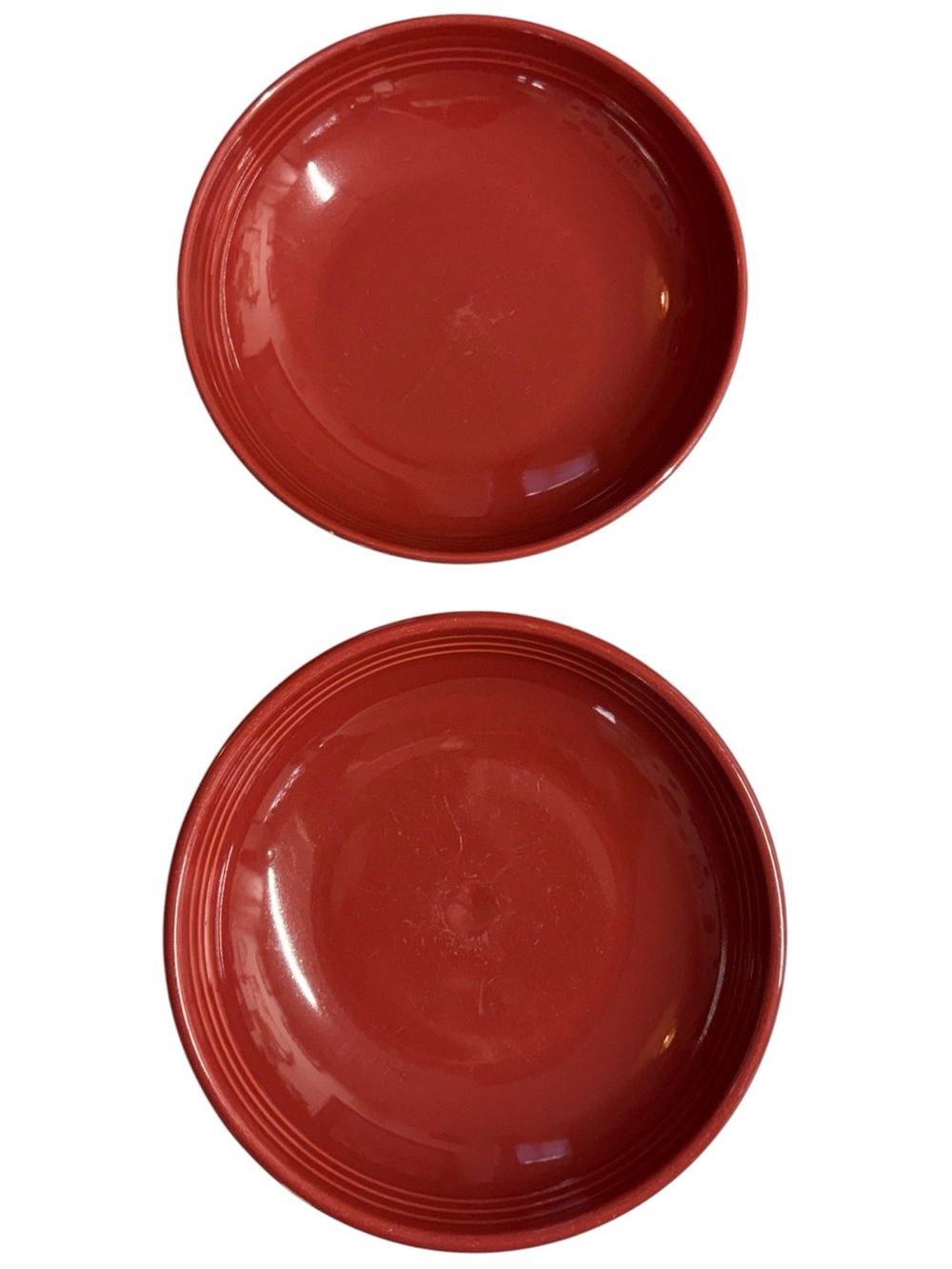 Homer Laughlin Brick-Red Large Bistro Bowls - Set of 2